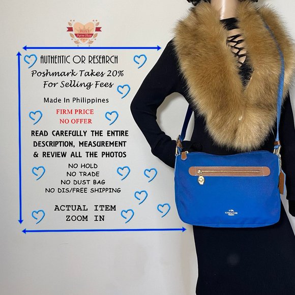 💙Coach Fabric-Polyester W/ Leather Bag💙 - Picture 16 of 16